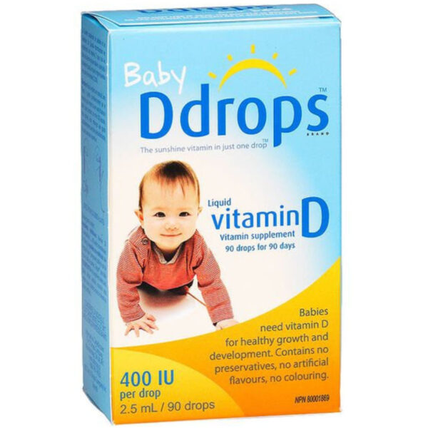 Ddrops Baby Liquid Vitamin D 400IU - 90 Drops