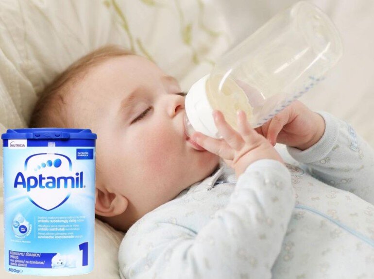 Sữa Aptamil của Đức là dòng sữa mát và dễ uống vì có vị giống sữa mẹ