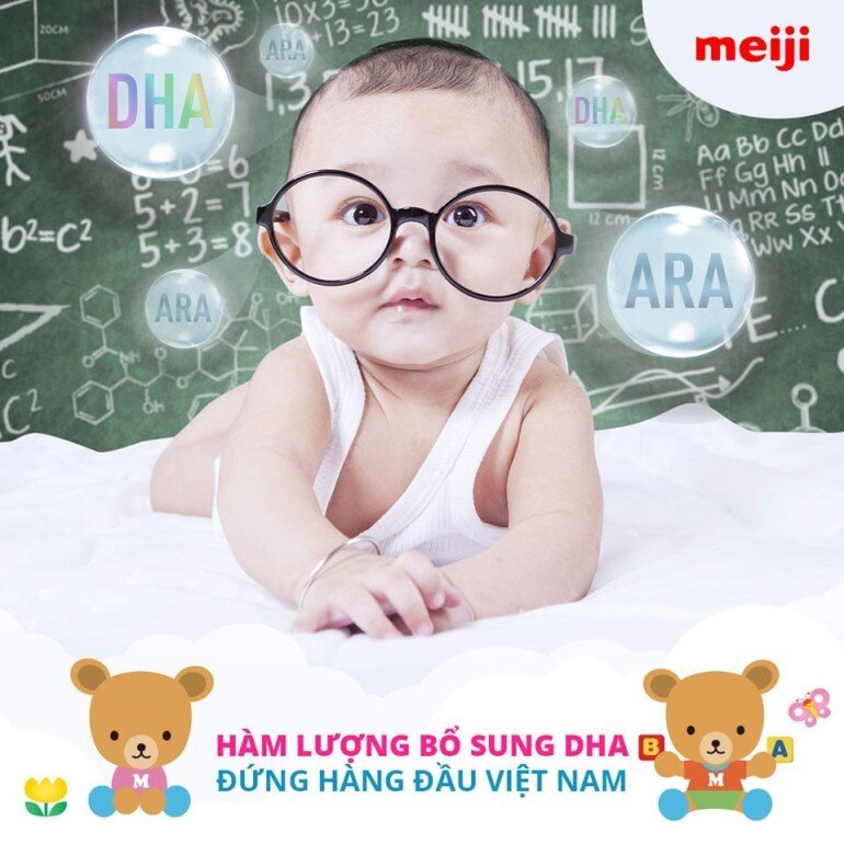 Sữa Meiji thanh số 0 cung cấp đầy đủ dưỡng chất giúp trẻ phát triển toàn diện