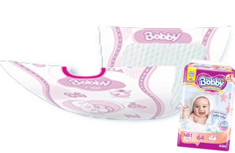 Miếng lót Bobby Newborn được thiết kế rãnh rốn Oheso giúp bảo vệ vùng tốn nhạy cảm