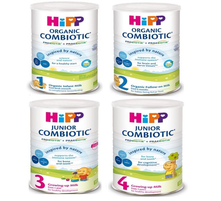 Sữa bột cho trẻ em HIPP là dòng sản phẩm hữu cơ an toàn cho bé