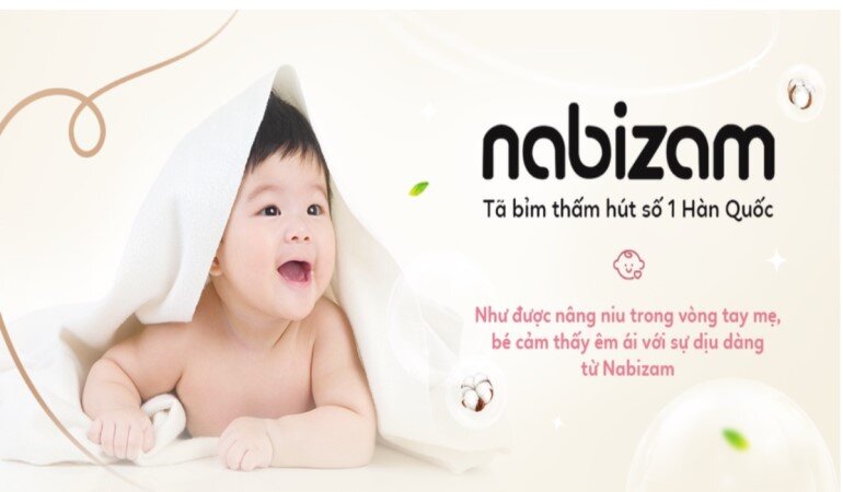 Nabizam là một thương hiệu tã bỉm nổi tiếng của Hàn Quốc
